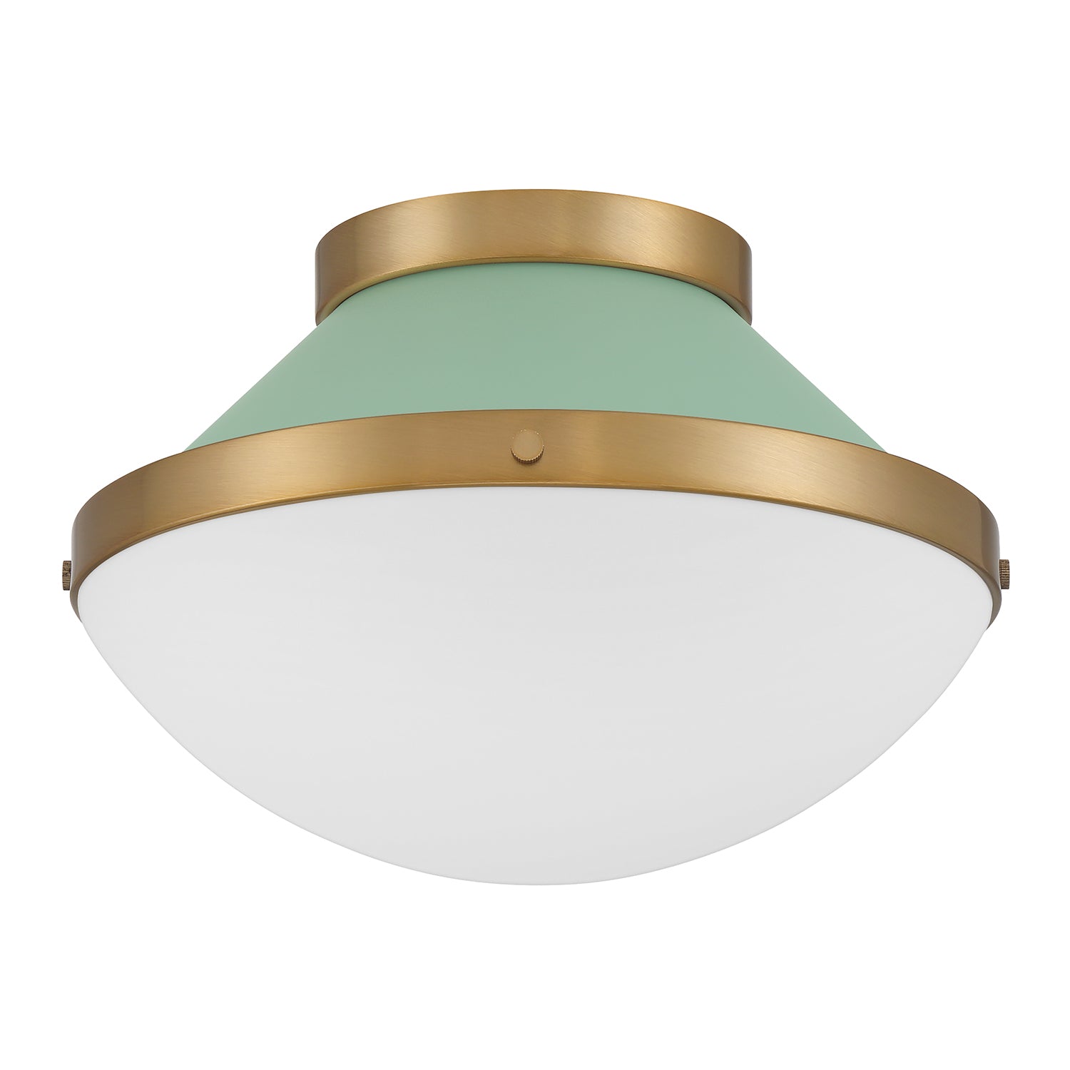 Crystorama Xander XAN-8001-VG-GR – 12.25 Inch – 1 Light – Semi Flush Mount Light – Vibrant Gold – Damp Rated