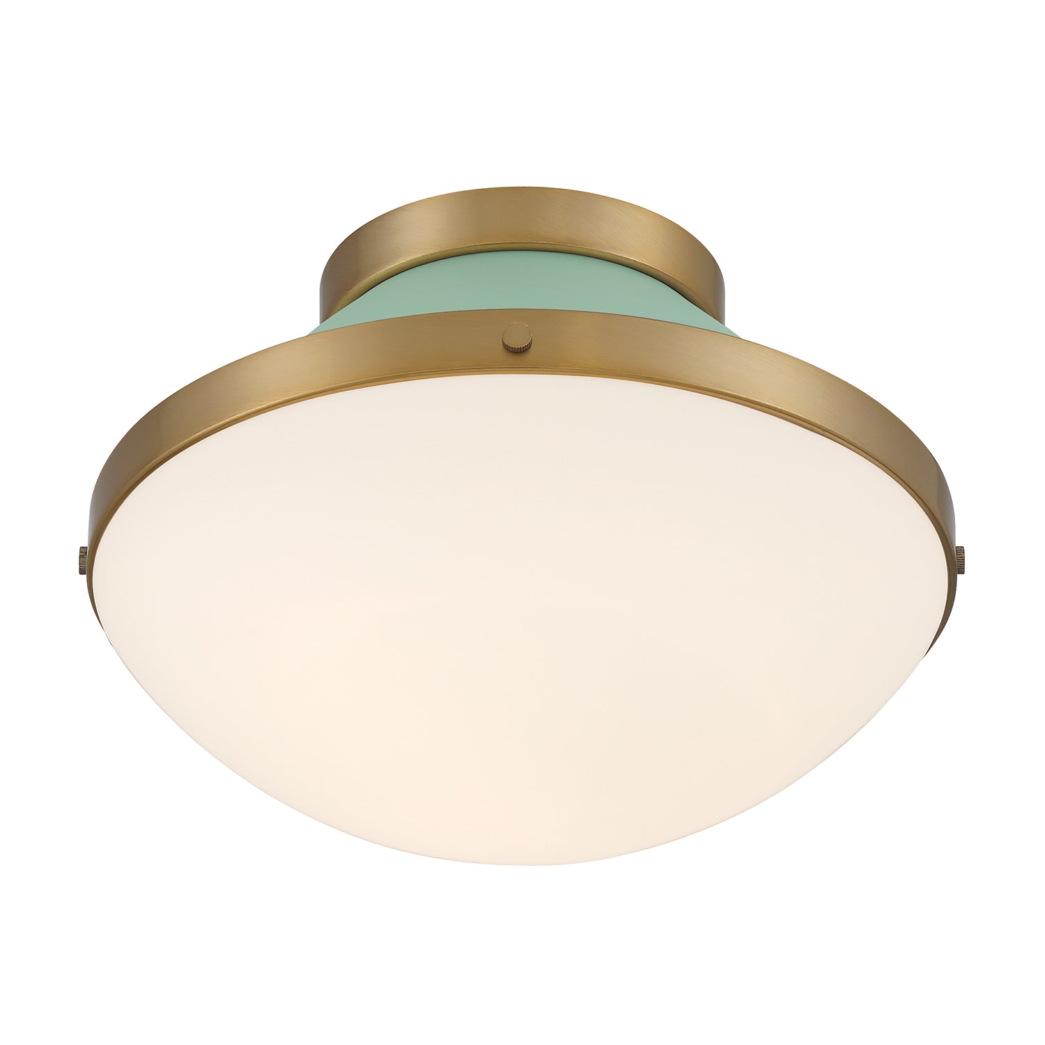 Crystorama Xander XAN-8001-VG-GR – 12.25 Inch – 1 Light – Semi Flush Mount Light – Vibrant Gold – Damp Rated