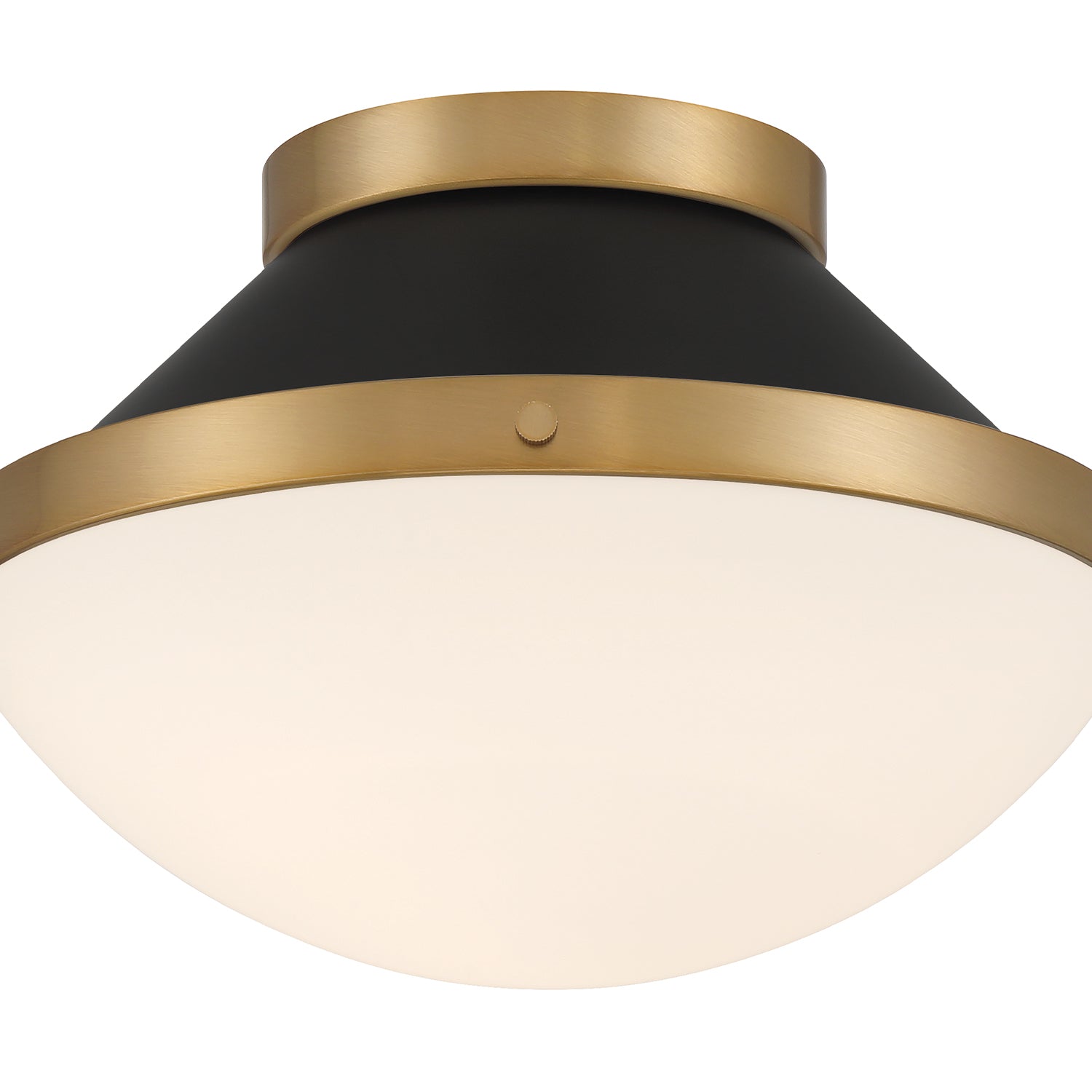 Crystorama Xander XAN-8001-VG-MK – 12.25 Inch – 1 Light – Semi Flush Mount Light – Vibrant Gold – Damp Rated