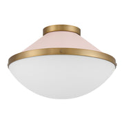 Crystorama Xander XAN-8002-VG-BH – 16.25 Inch – 2 Light – Semi Flush Mount Light – Vibrant Gold – Damp Rated
