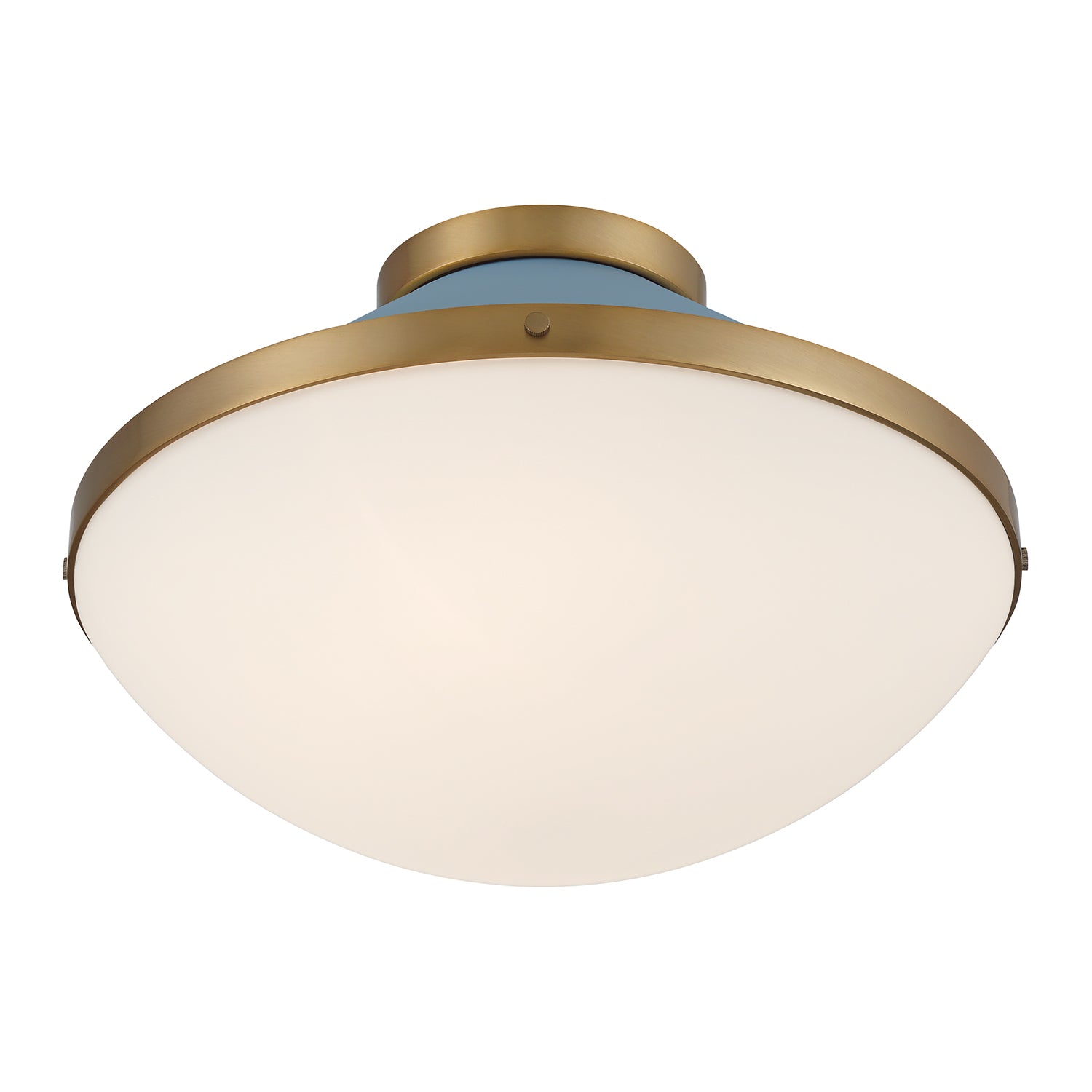 Crystorama Xander XAN-8002-VG-BL – 16.25 Inch – 2 Light – Semi Flush Mount Light – Vibrant Gold – Damp Rated