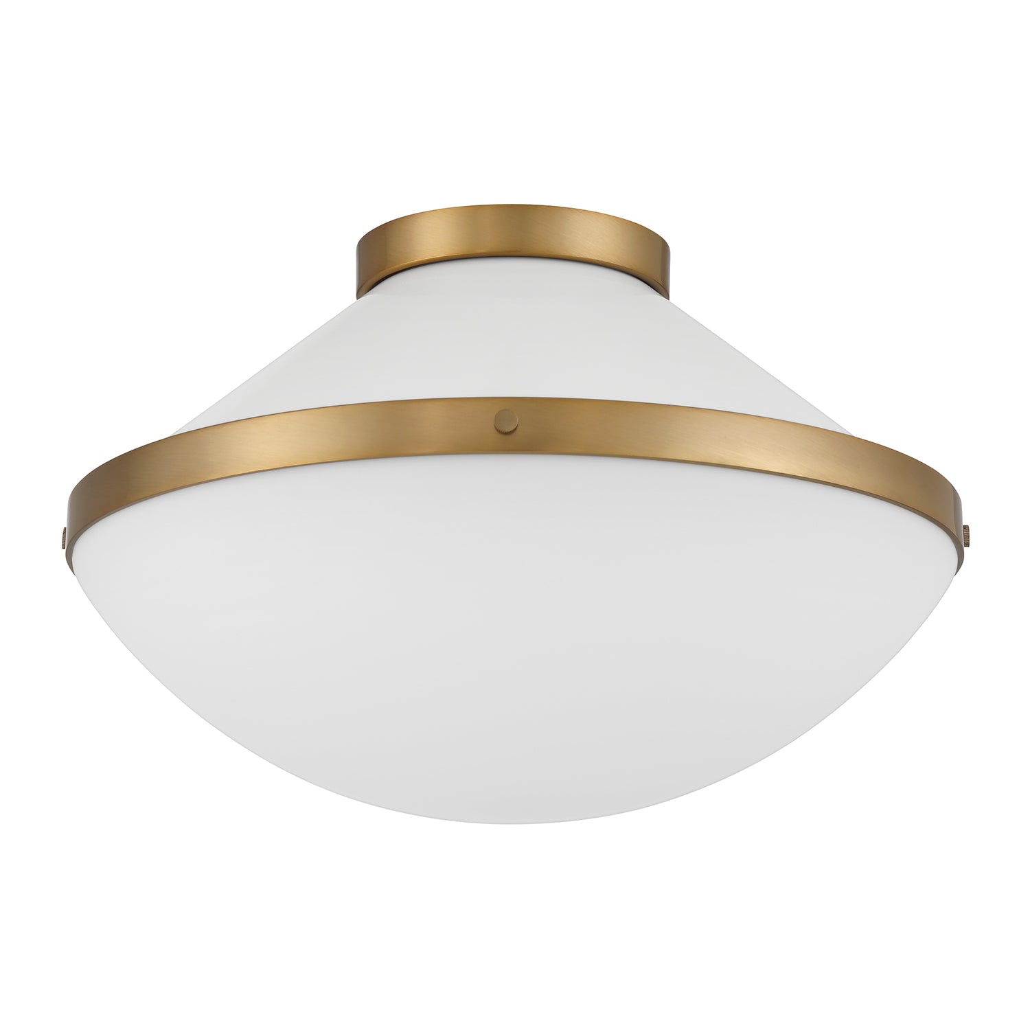 Crystorama Xander XAN-8002-VG-WH – 16.25 Inch – 2 Light – Semi Flush Mount Light – Vibrant Gold – Damp Rated