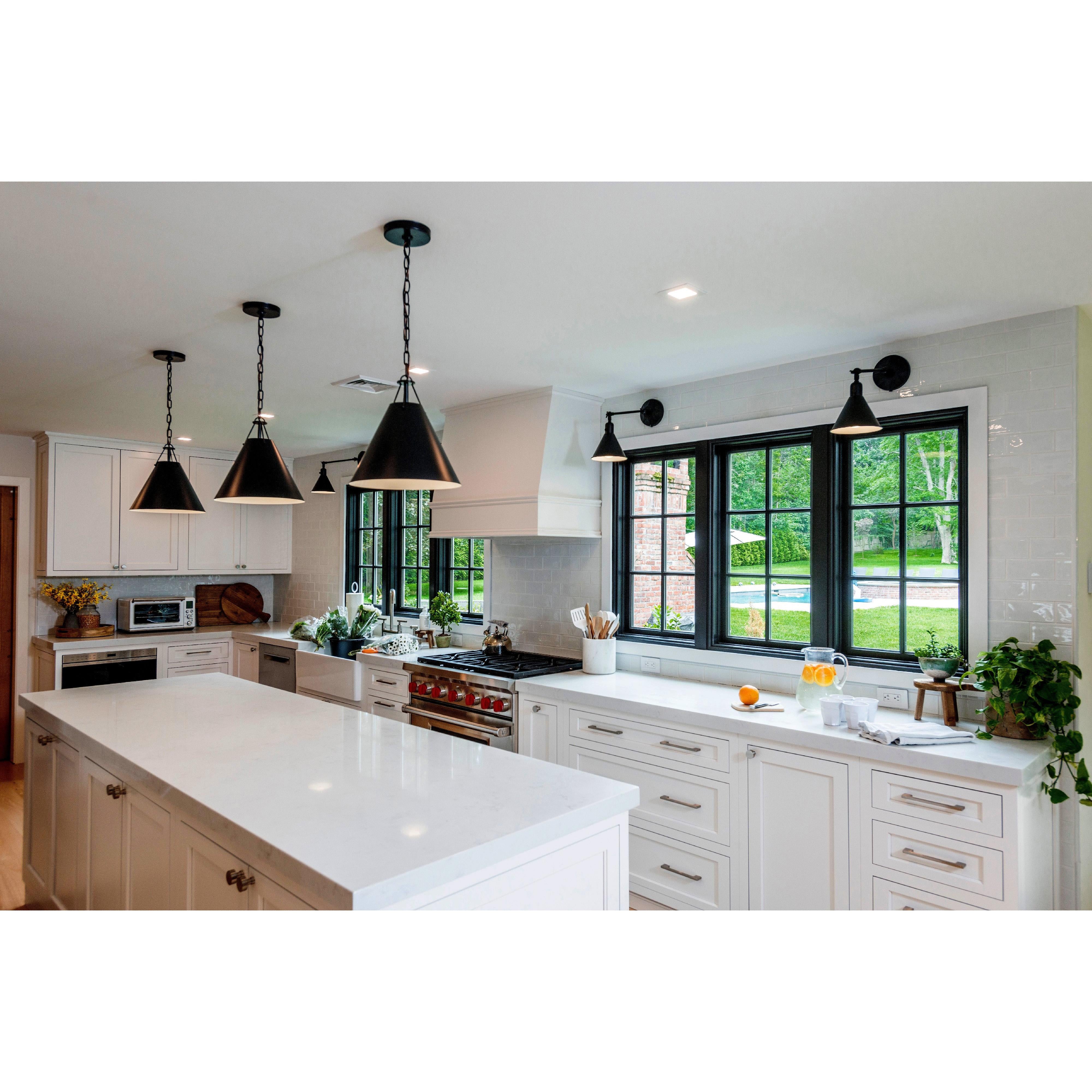 Crystorama Xavier XAV-B8301-MK – 12 Inch – 1 Light – Pendant Light – Matte Black – Damp Rated