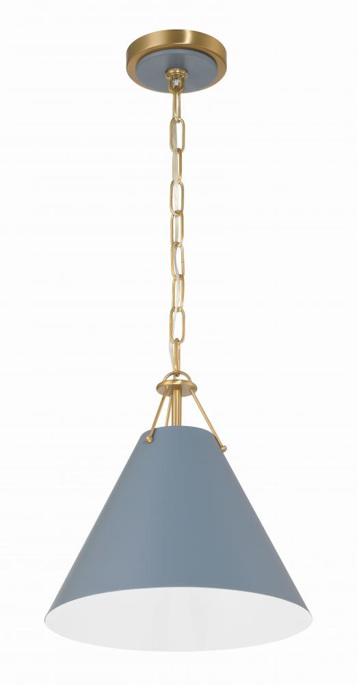 Crystorama XAVIER XAV-B8301-VG-BL Mini Pendant Modern - Vibrant Gold