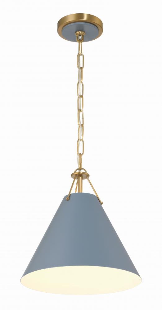 Crystorama XAVIER XAV-B8301-VG-BL Mini Pendant Modern - Vibrant Gold