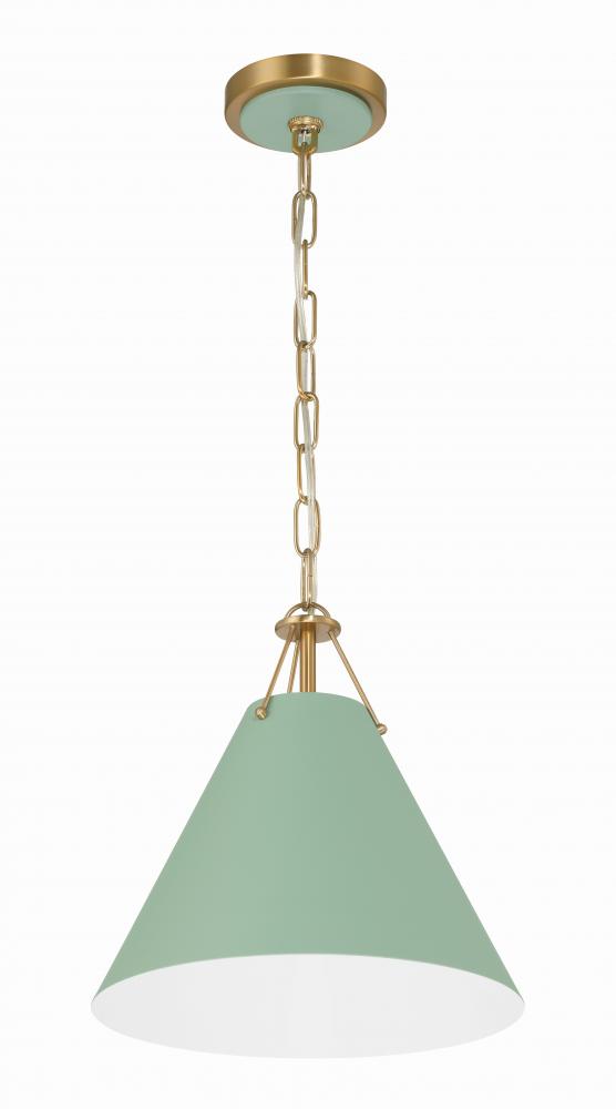 Crystorama XAVIER XAV-B8301-VG-GR Mini Pendant Modern - Vibrant Gold