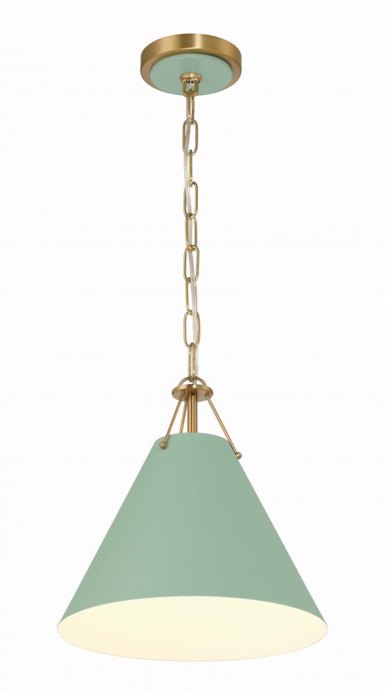 Crystorama XAVIER XAV-B8301-VG-GR Mini Pendant Modern - Vibrant Gold