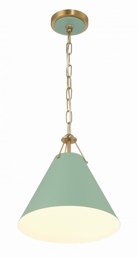 Crystorama XAVIER XAV-B8301-VG-GR Mini Pendant Modern - Vibrant Gold