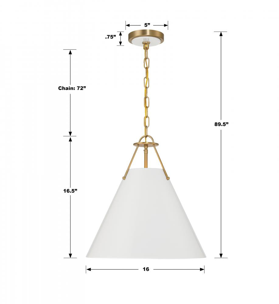 Crystorama XAVIER XAV-B8305-VG Pendant Modern - Vibrant Gold