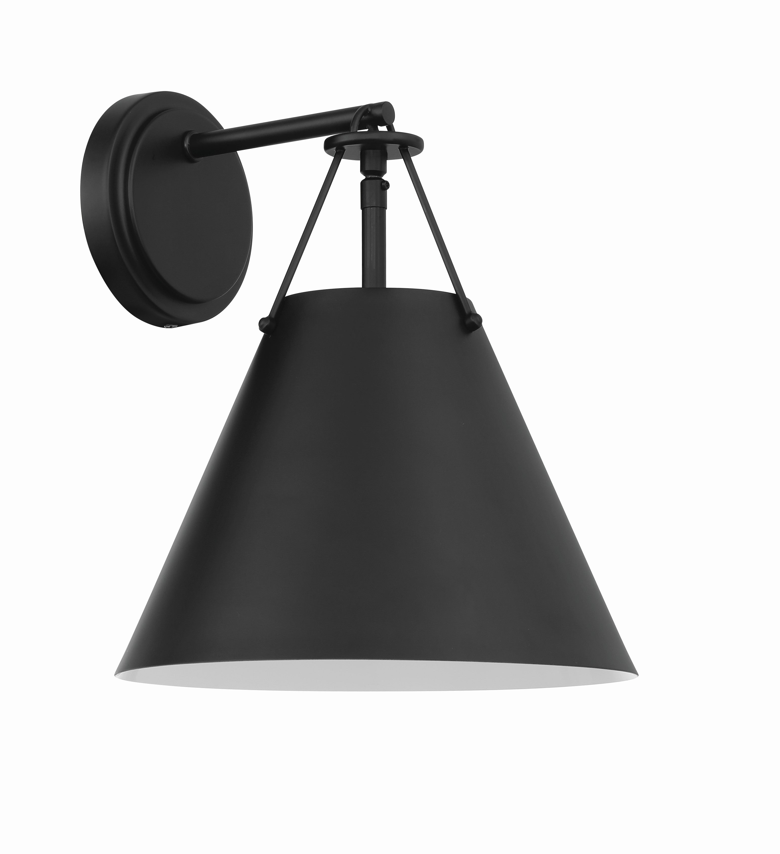 Crystorama Xavier XAV-B8311-MK – 10 Inch – 1 Light – Sconce – Matte Black – Damp Rated