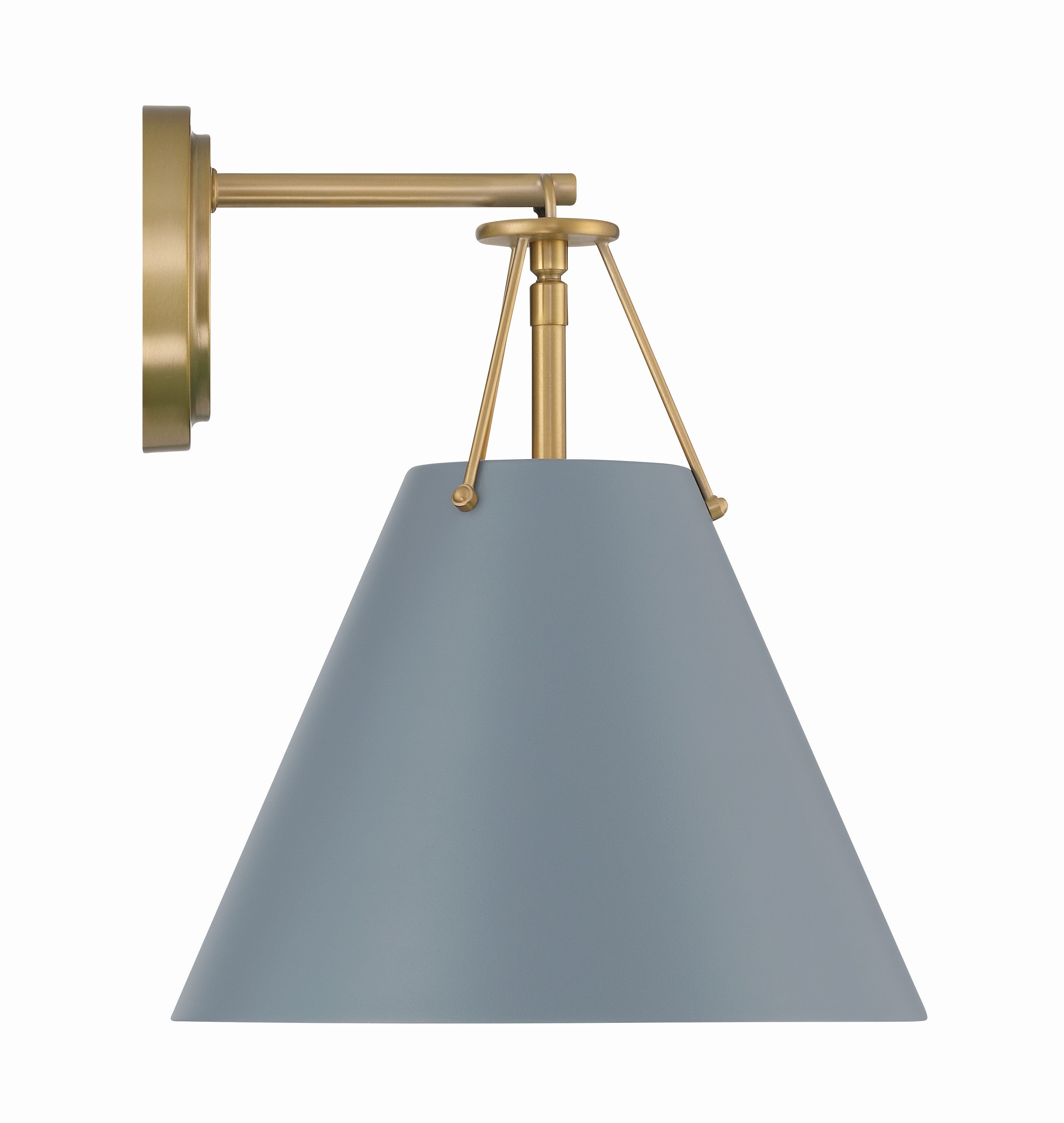 Crystorama Xavier XAV-B8311-VG-BL – 10 Inch – 1 Light – Sconce – Vibrant Gold – Damp Rated