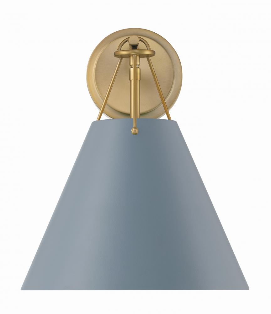 Crystorama XAVIER XAV-B8311-VG-BL Sconce Modern - Vibrant Gold