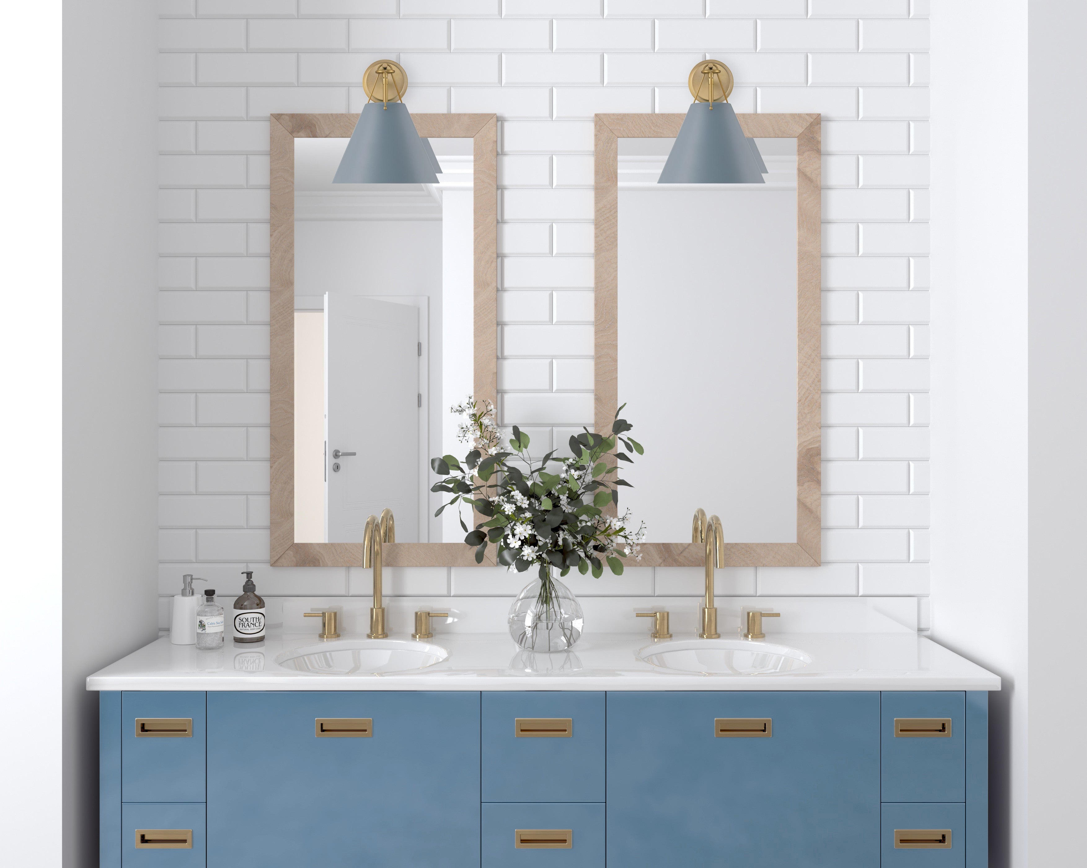 Crystorama Xavier XAV-B8311-VG-BL – 10 Inch – 1 Light – Sconce – Vibrant Gold – Damp Rated