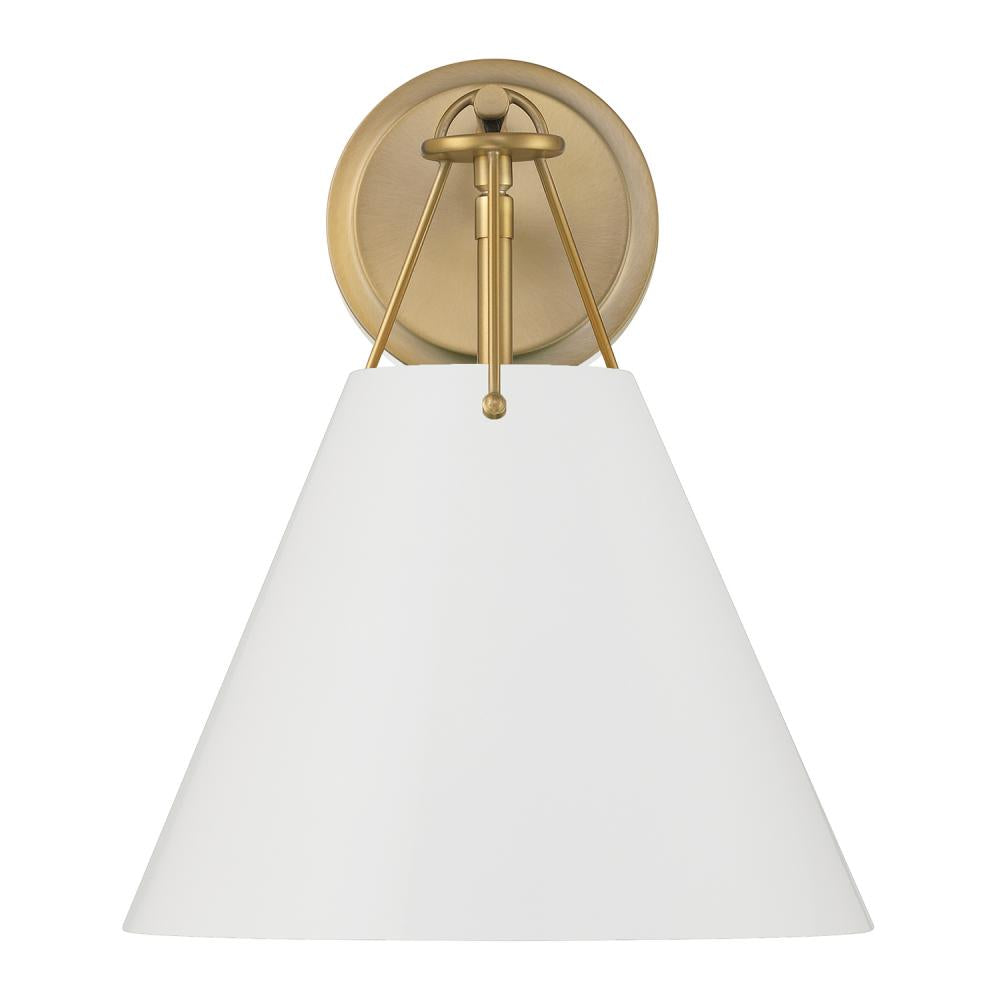 Crystorama XAVIER XAV-B8311-VG-WH Sconce - Vibrant Gold