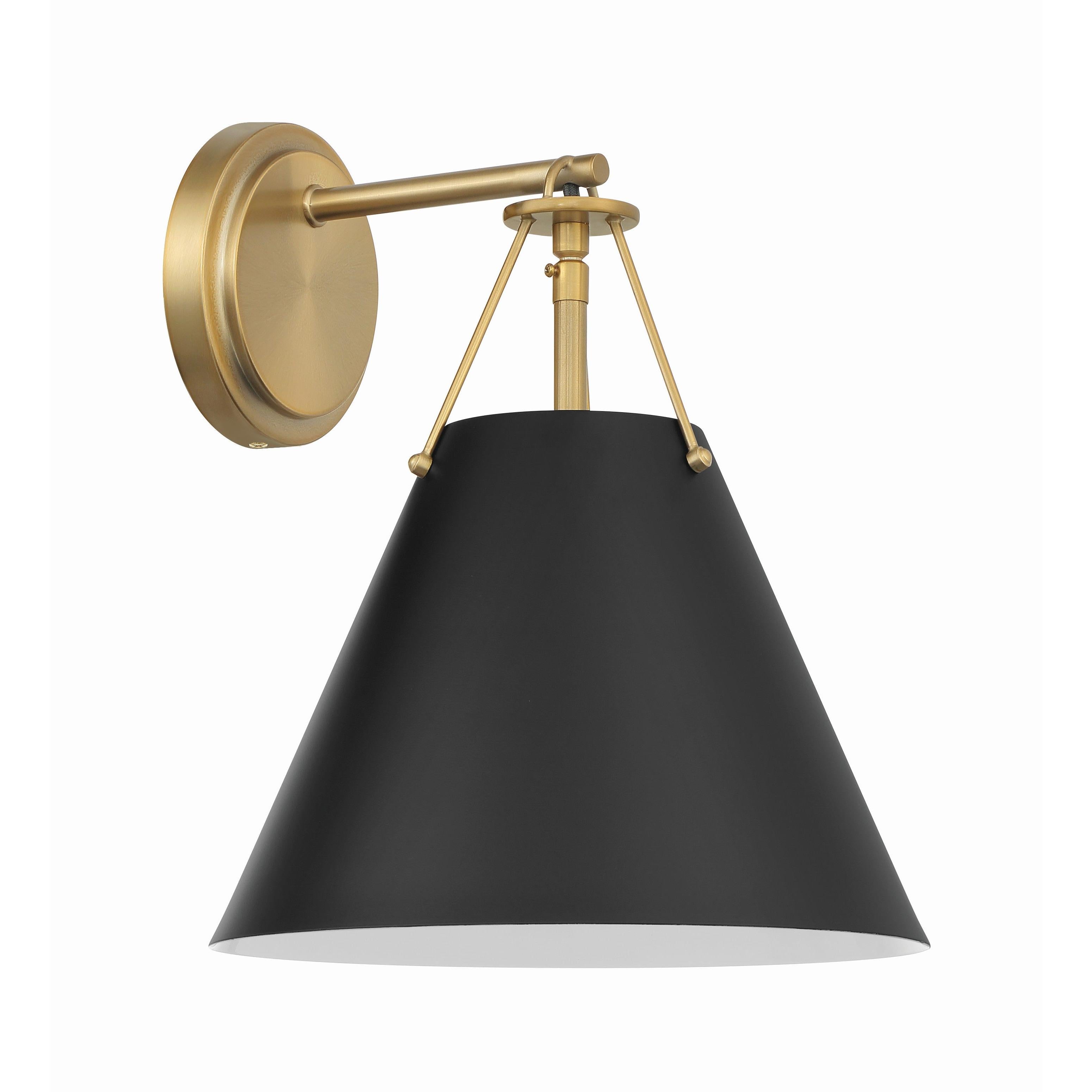 Crystorama Xavier XAV-B8311-VG – 10 Inch – 1 Light – Sconce – Vibrant Gold – Damp Rated