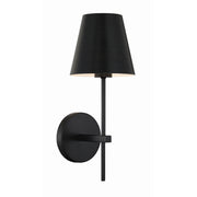 Crystorama Xavier XAV-B8321-MK – 6 Inch – 1 Light – Sconce – Matte Black – Damp Rated