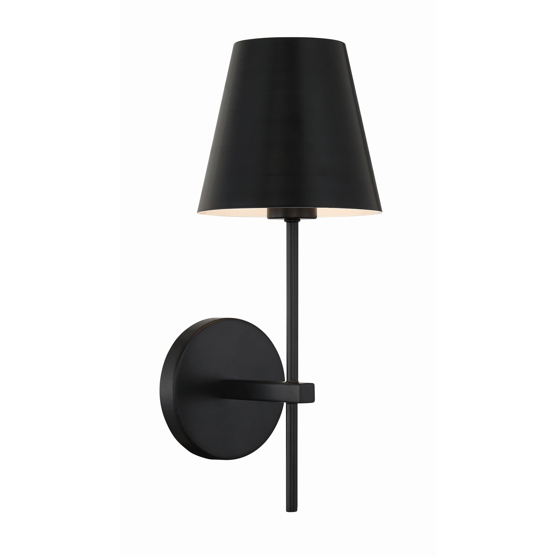 Crystorama Xavier XAV-B8321-MK – 6 Inch – 1 Light – Sconce – Matte Black – Damp Rated