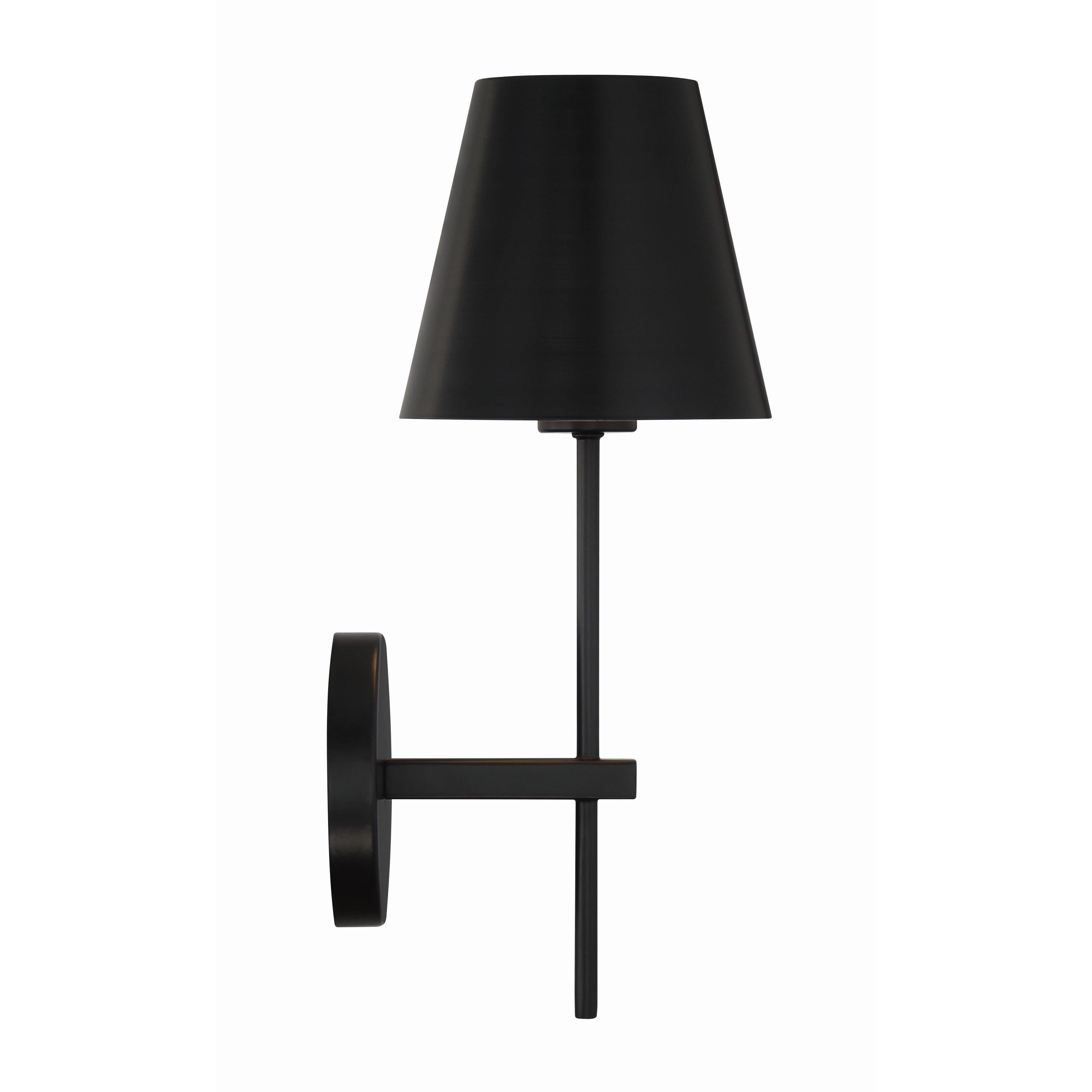 Crystorama Xavier XAV-B8321-MK – 6 Inch – 1 Light – Sconce – Matte Black – Damp Rated