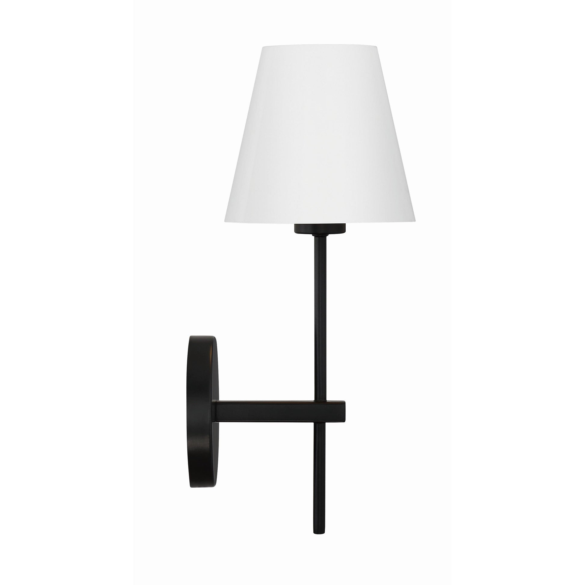Crystorama Xavier XAV-B8321-MK – 6 Inch – 1 Light – Sconce – Matte Black – Damp Rated