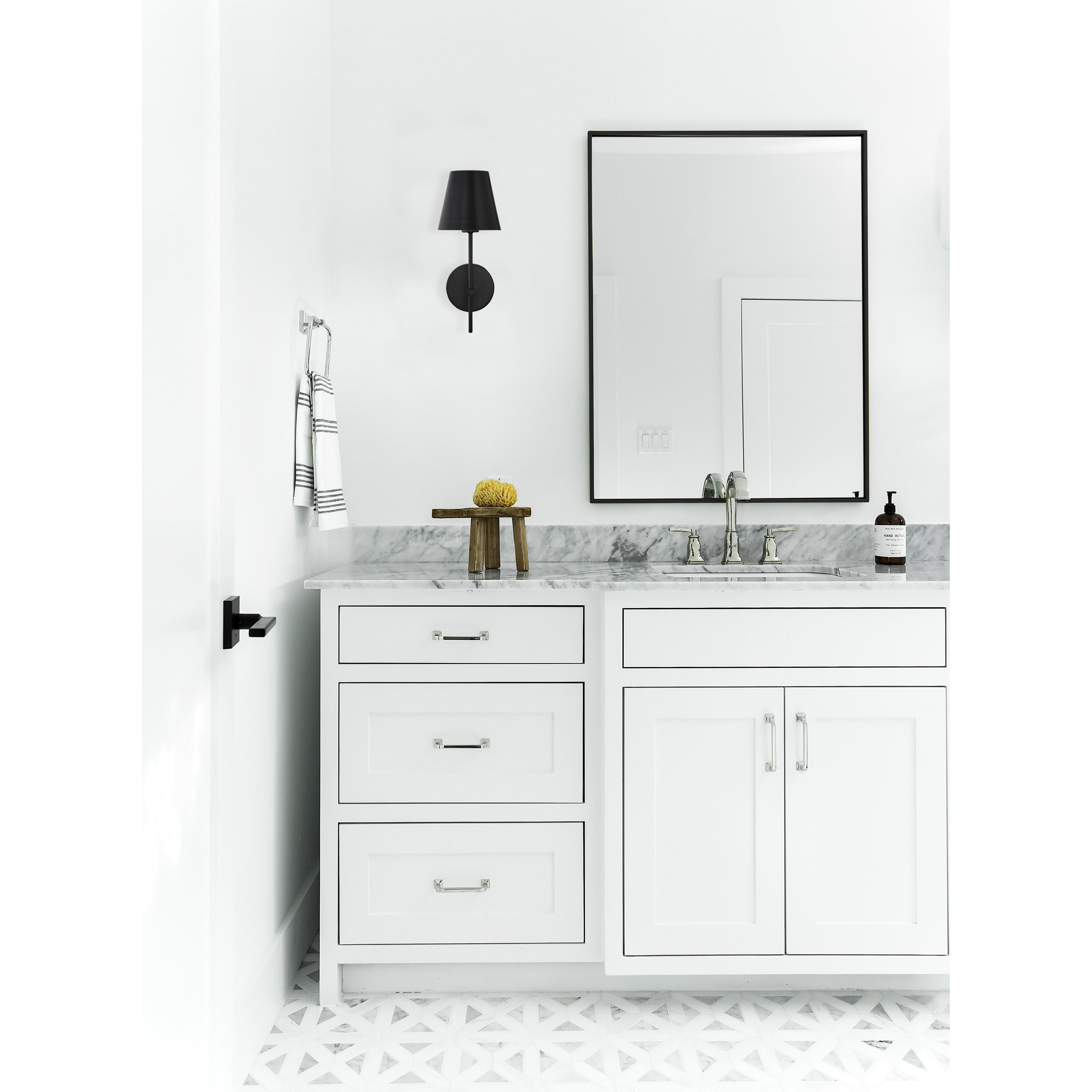 Crystorama Xavier XAV-B8321-MK – 6 Inch – 1 Light – Sconce – Matte Black – Damp Rated