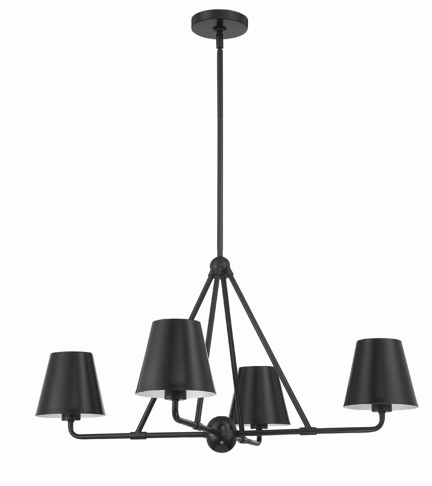 Crystorama XAVIER XAV-B9304-MK Chandelier Modern - Matte Black