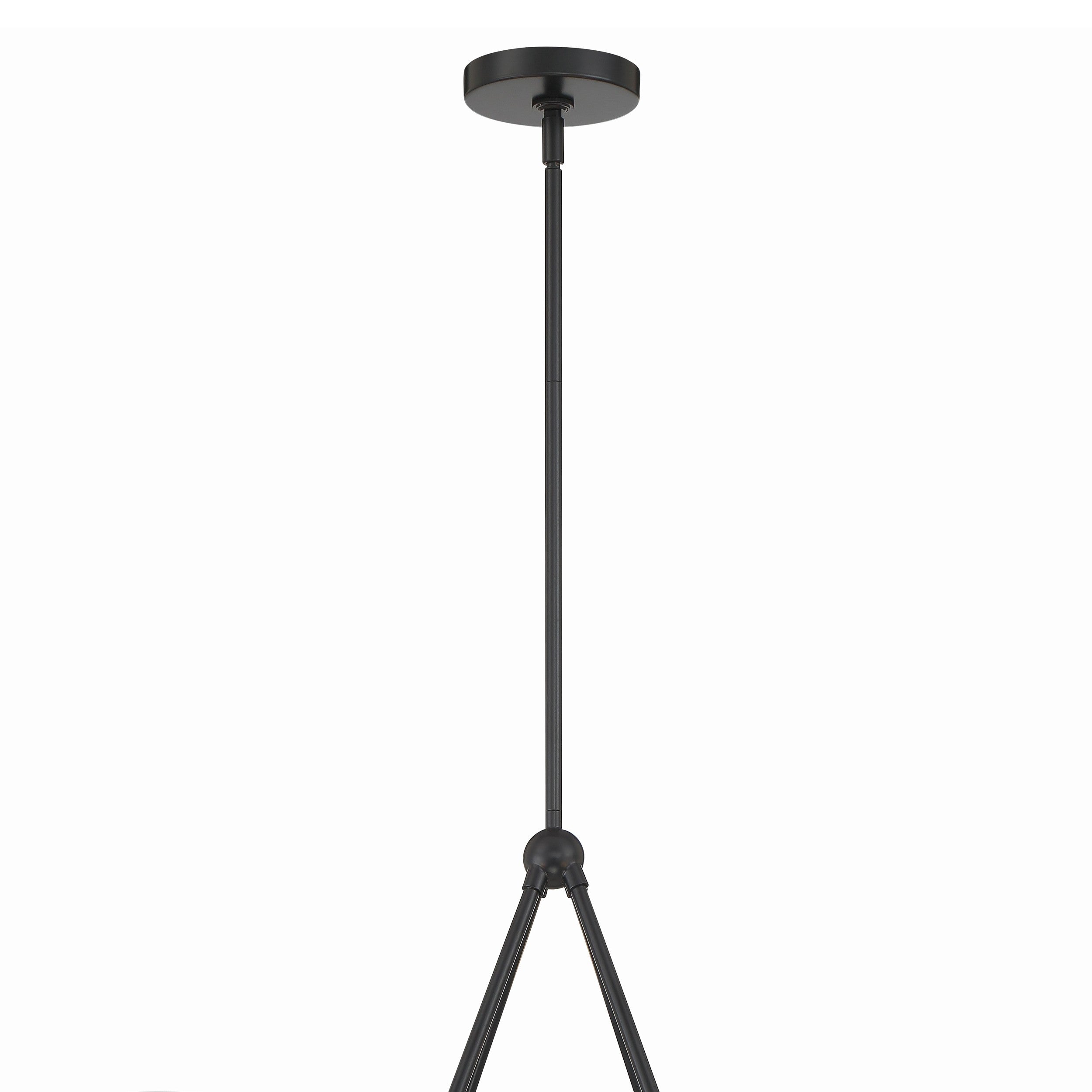 Crystorama Xavier XAV-B9304-MK – 31.75 Inch – 4 Light – Chandelier – Matte Black – Damp Rated