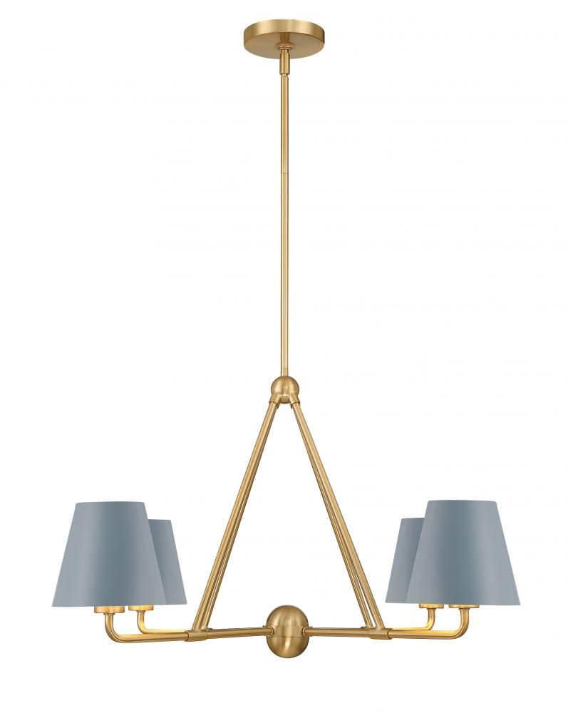 Crystorama XAVIER XAV-B9304-VG-BL Chandelier Modern - Vibrant Gold