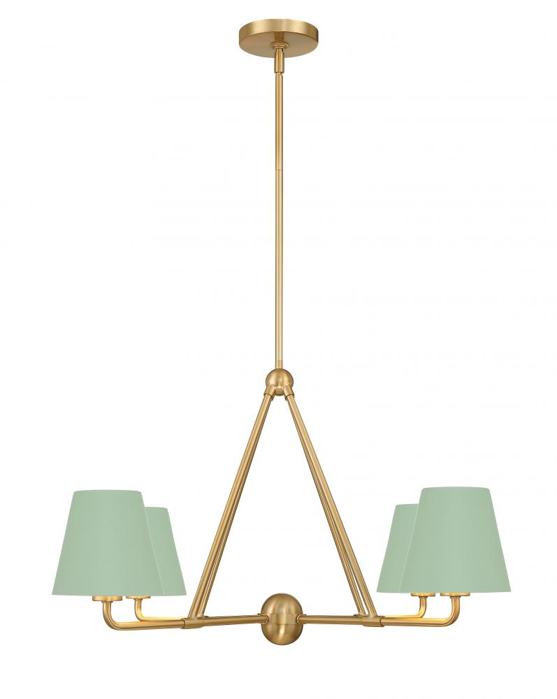 Crystorama XAVIER XAV-B9304-VG-GR Chandelier Modern - Vibrant Gold