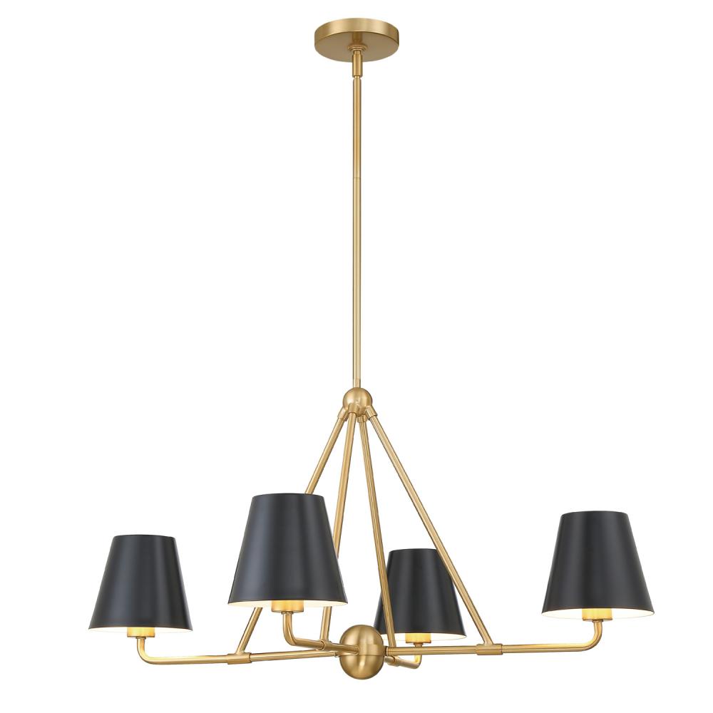 Crystorama XAVIER XAV-B9304-VG Chandelier Modern - Vibrant Gold