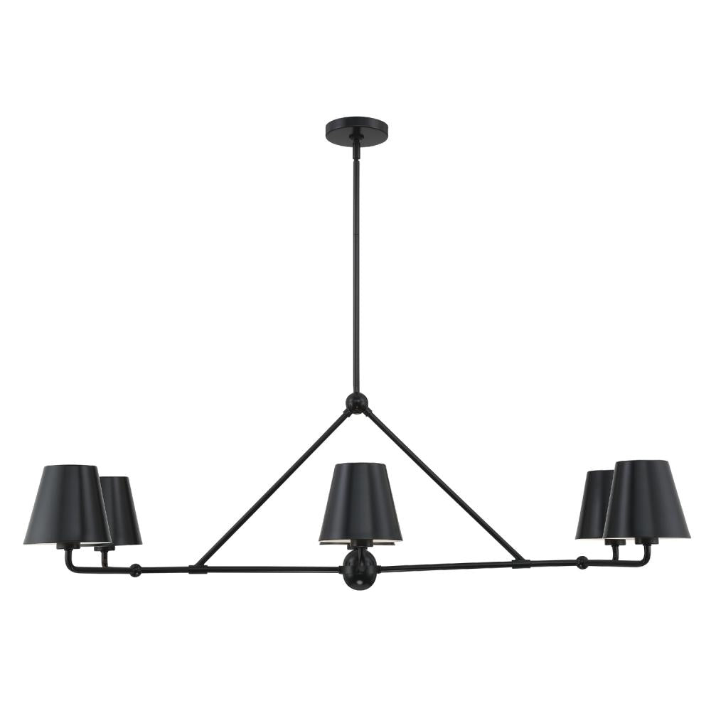 Crystorama XAVIER XAV-B9306-MK Chandelier Modern - Matte Black