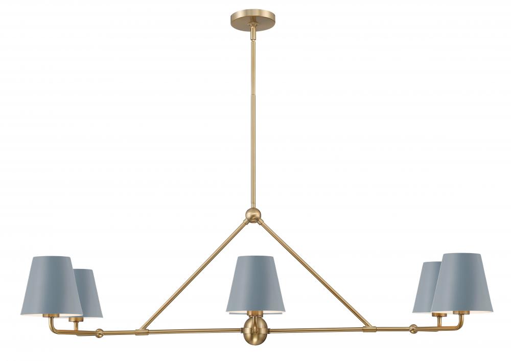 Crystorama XAVIER XAV-B9306-VG-BL Chandelier Modern - Vibrant Gold