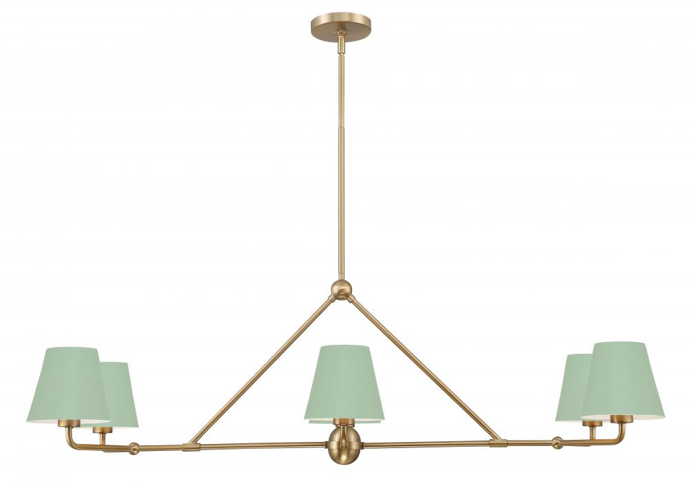 Crystorama XAVIER XAV-B9306-VG-GR Chandelier Modern - Vibrant Gold