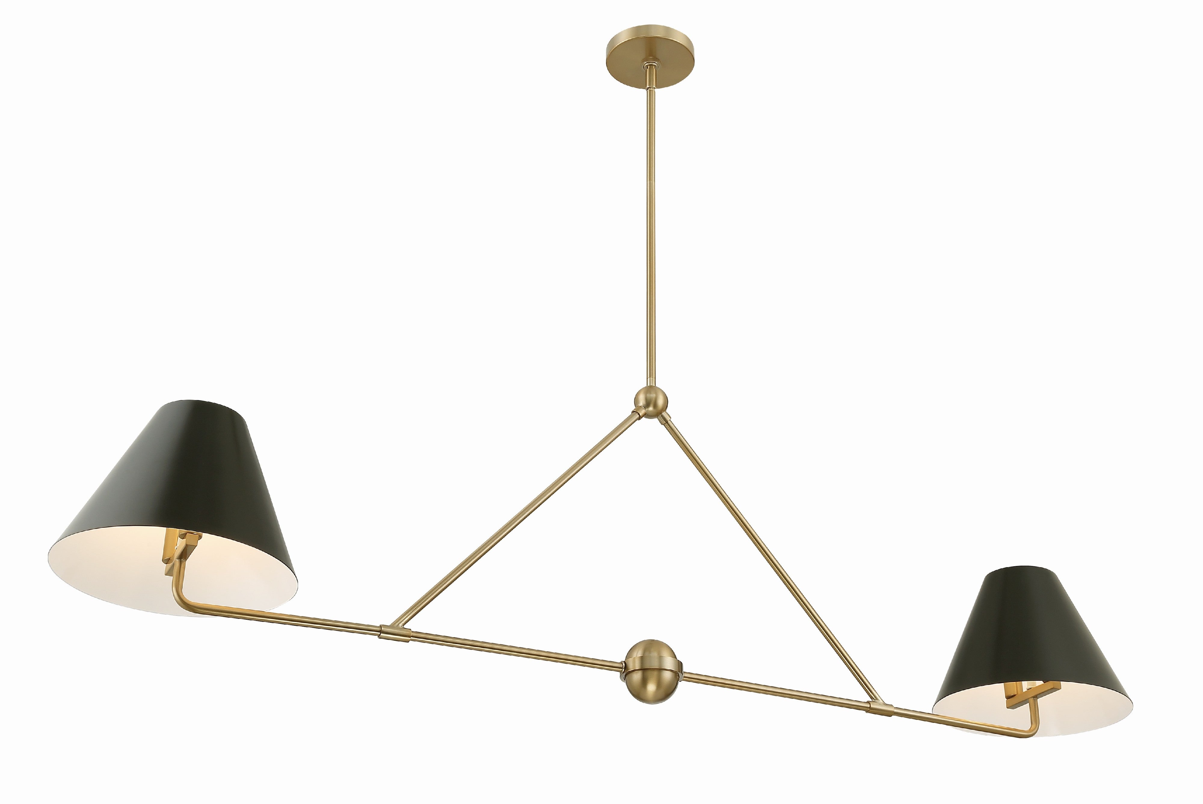 Crystorama Xavier XAV-B9307-VG – 54 Inch – 4 Light – Chandelier – Vibrant Gold – Damp Rated