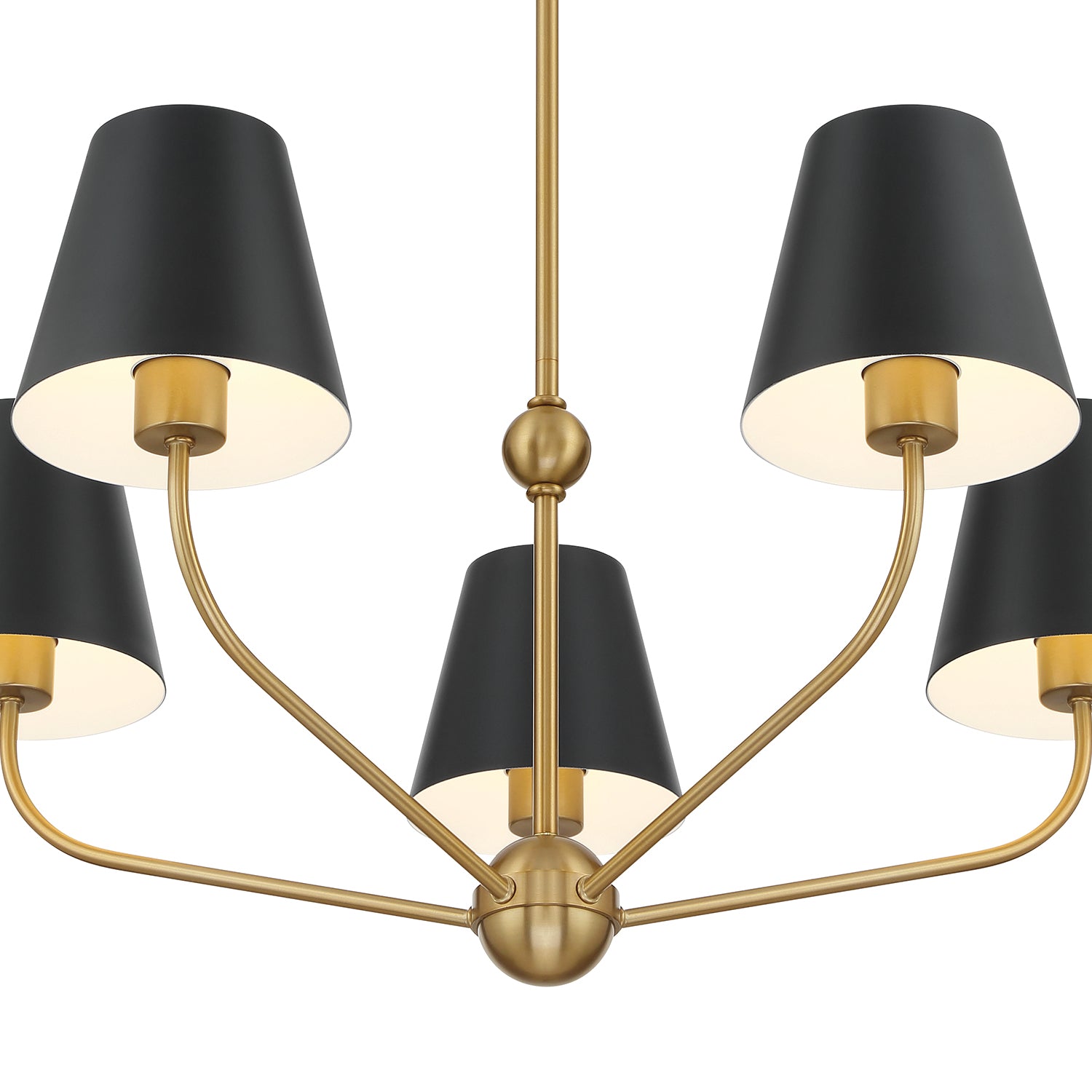 Crystorama Xavier XAV-B9315-VG-MK – 28 Inch – 5 Light – Chandelier – Vibrant Gold – Damp Rated