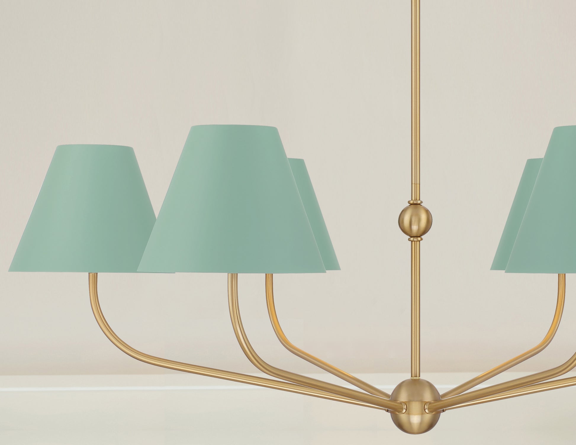 Crystorama Xavier XAV-B9316-VG-GR – 40 Inch – 6 Light – Chandelier – Vibrant Gold – Damp Rated