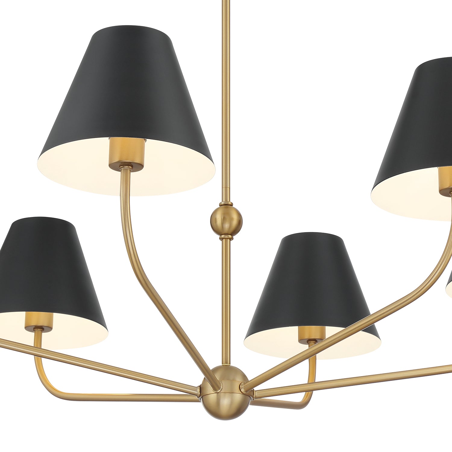 Crystorama Xavier XAV-B9316-VG-MK – 40 Inch – 6 Light – Chandelier – Vibrant Gold – Damp Rated