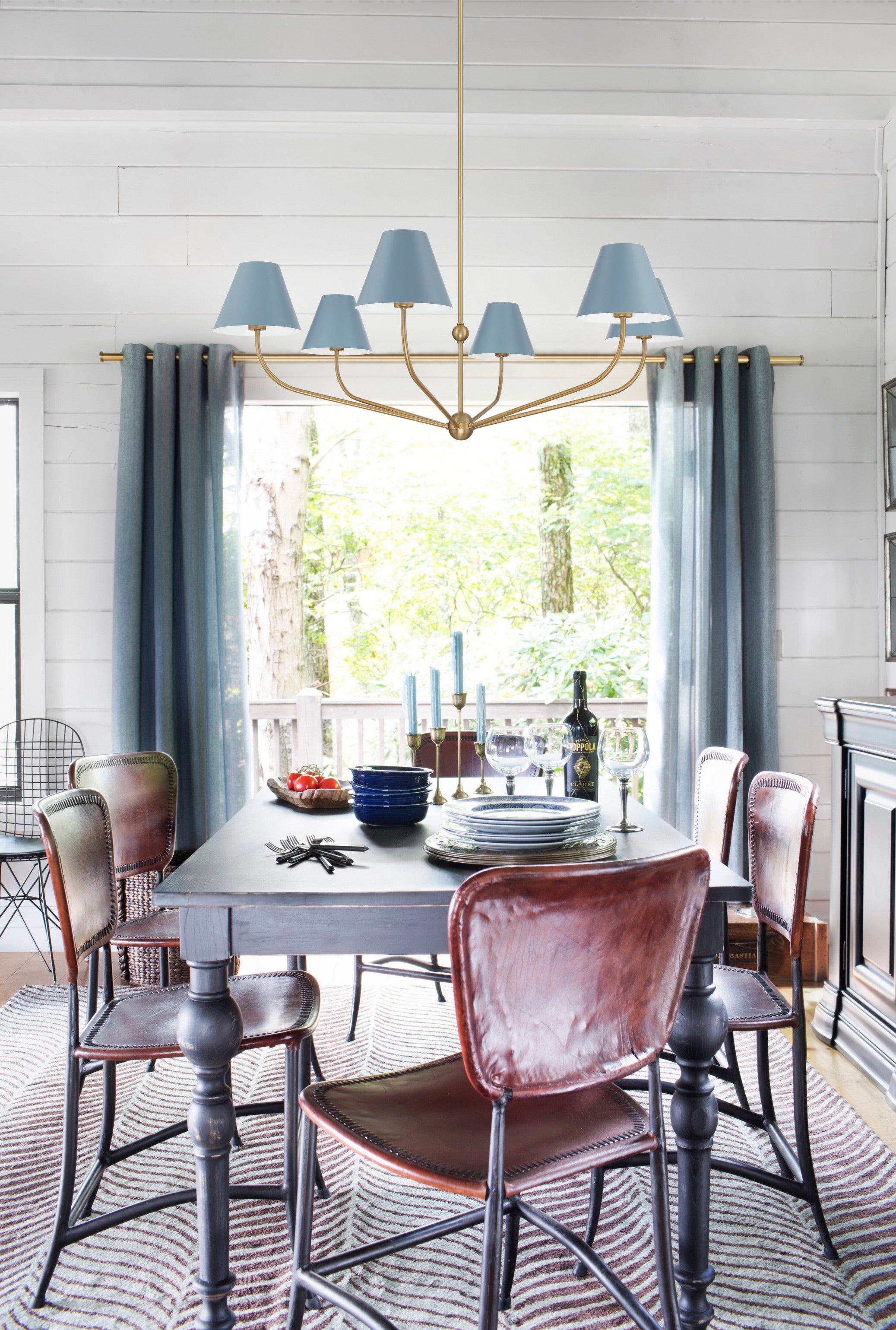 Crystorama Xavier XAV-B9319-VG-BL – 48 Inch – 6 Light – Chandelier – Vibrant Gold – Damp Rated