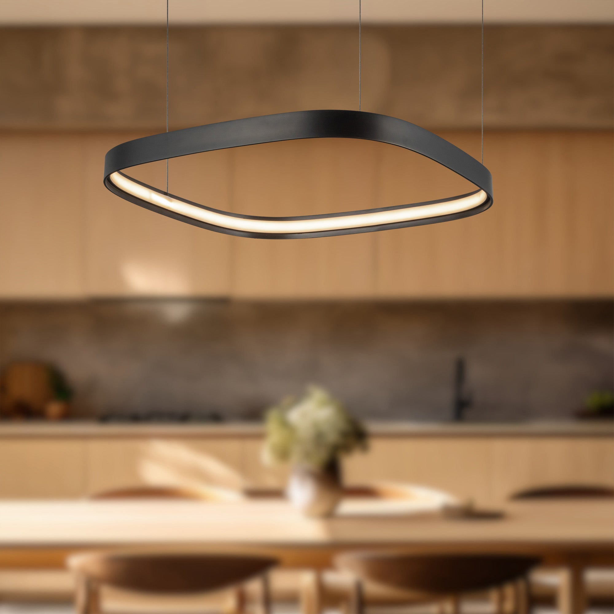 Yukon 19-in Urban Bronze LED Pendant