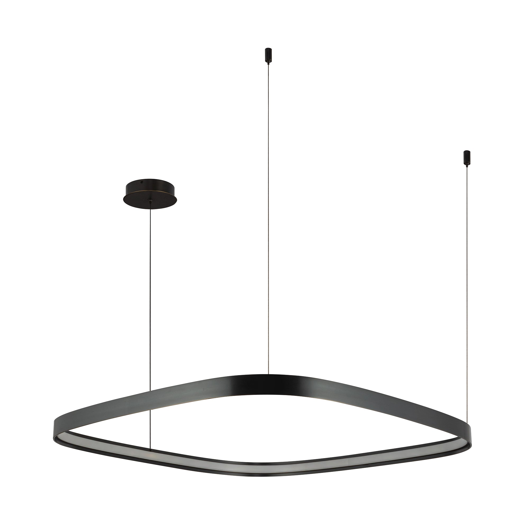 Yukon 31-in Urban Bronze LED Pendant