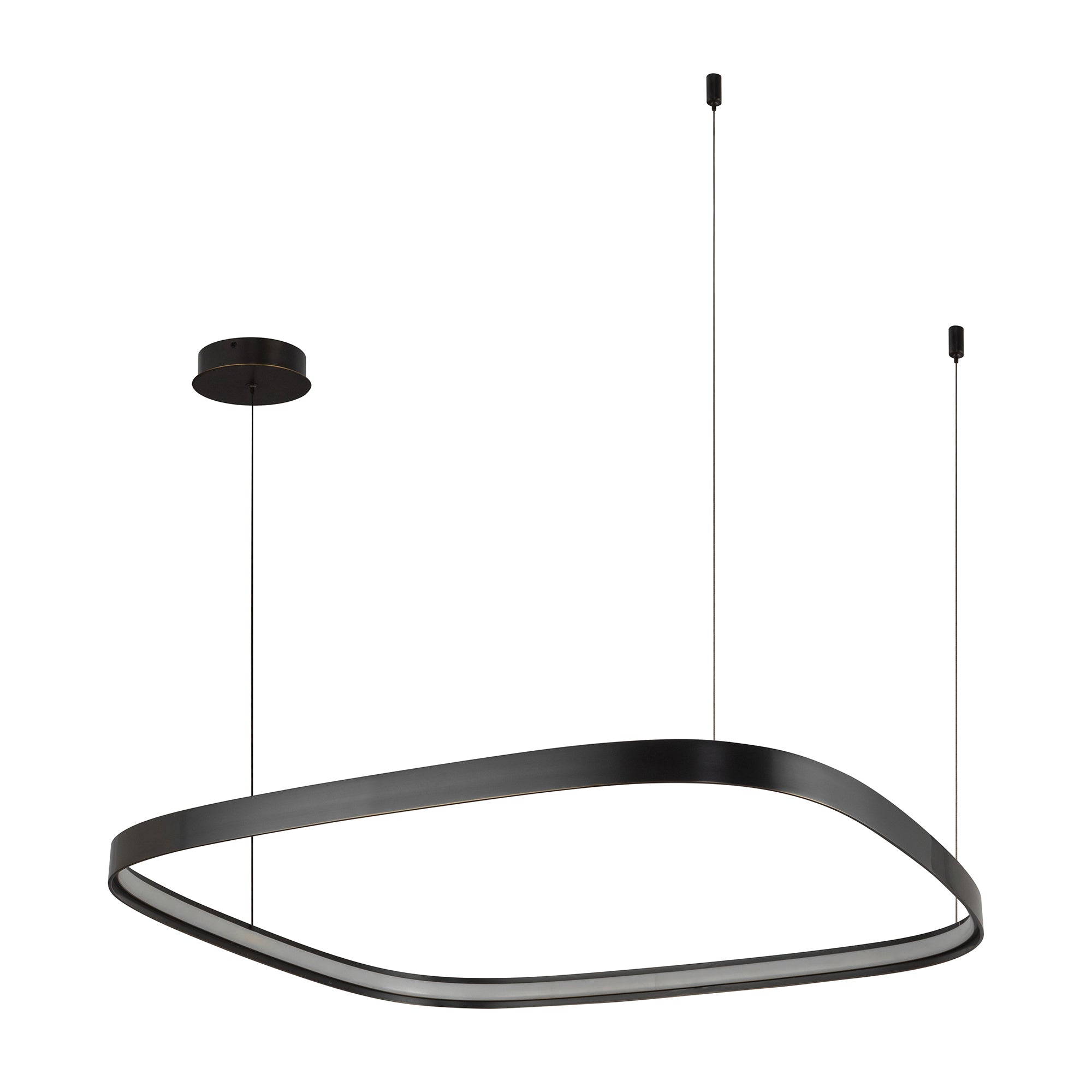 Yukon 31-in Urban Bronze LED Pendant