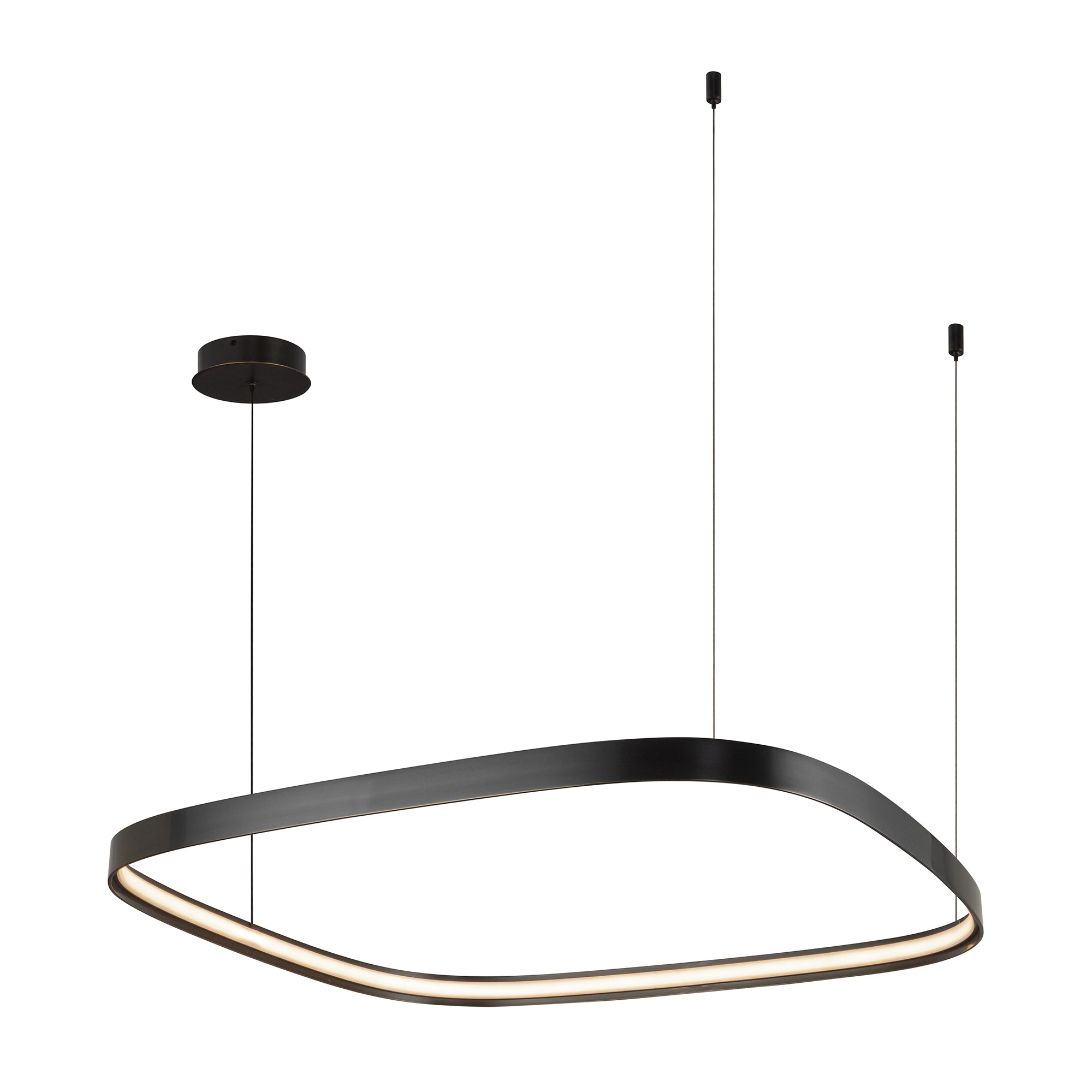 Yukon 31-in Urban Bronze LED Pendant
