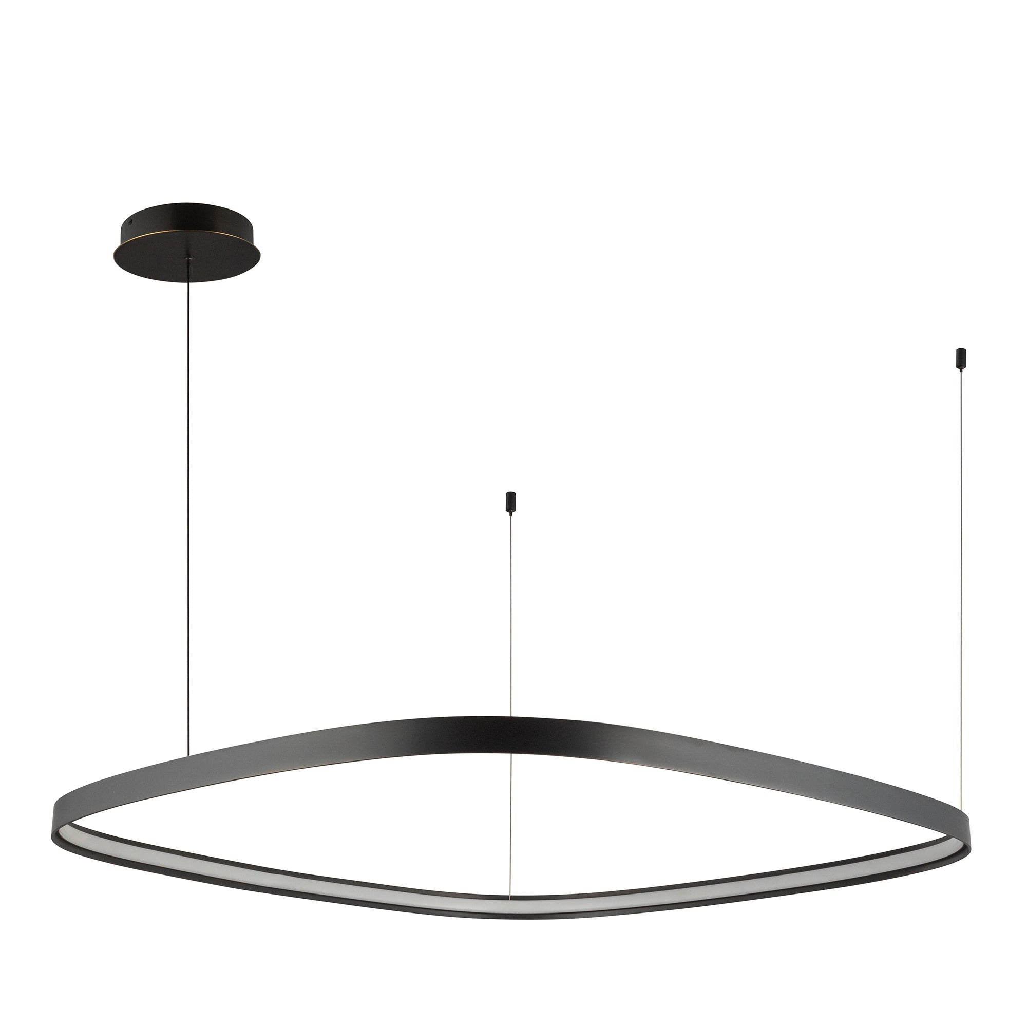 Yukon 40-in Urban Bronze LED Pendant