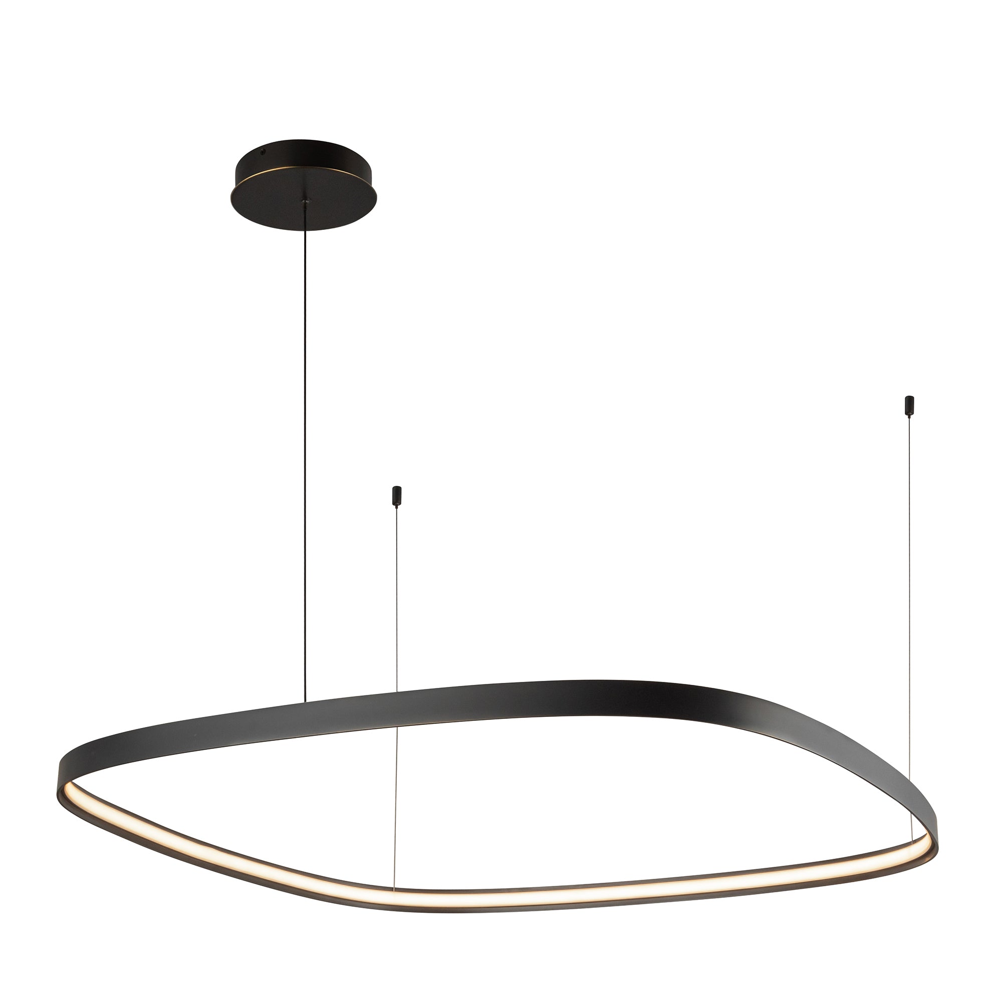Yukon 40-in Urban Bronze LED Pendant