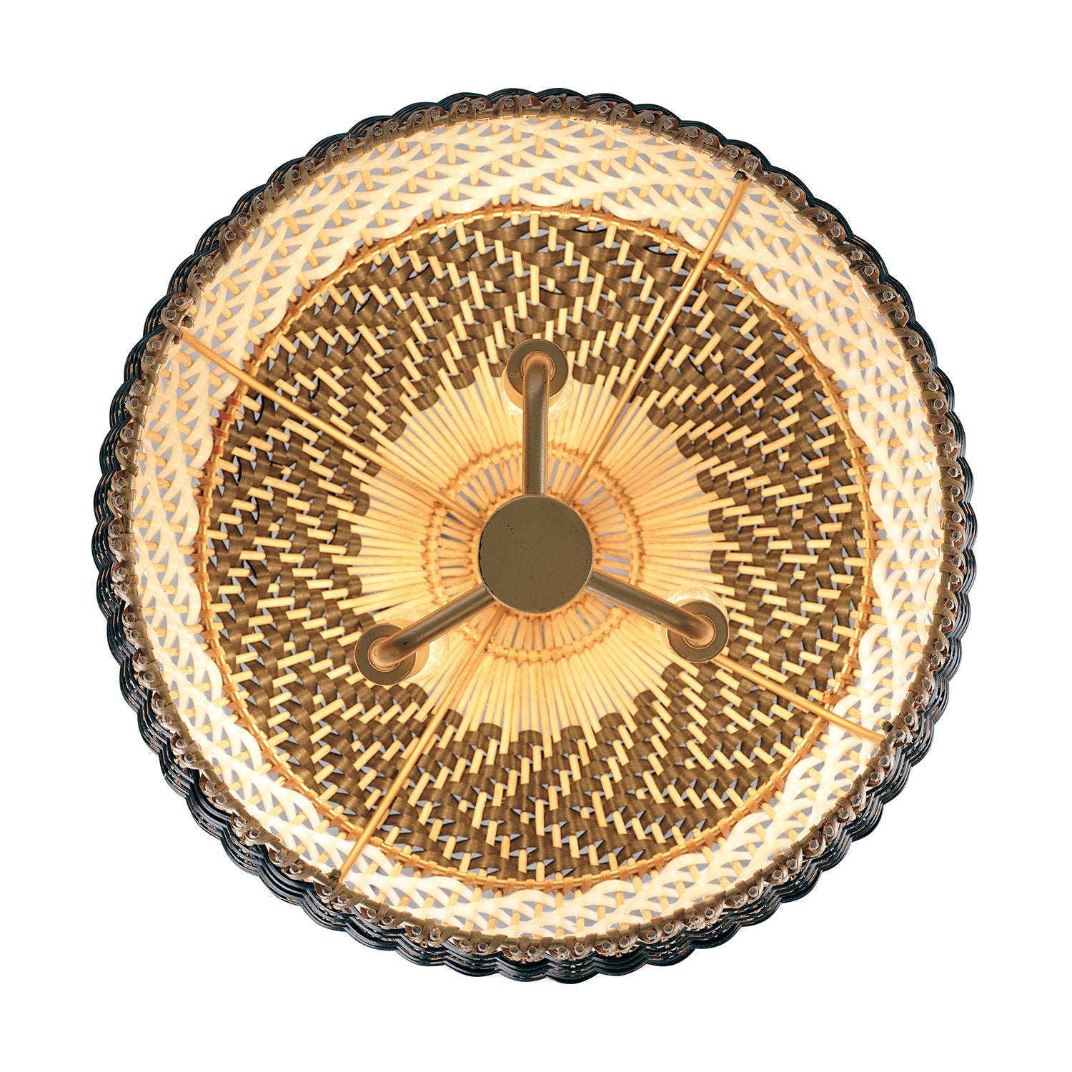 Crystorama Zanzibar ZAN-9003-SG-MK – 14 Inch – 3 Light – Pendant Light – Soft Gold – Damp Rated