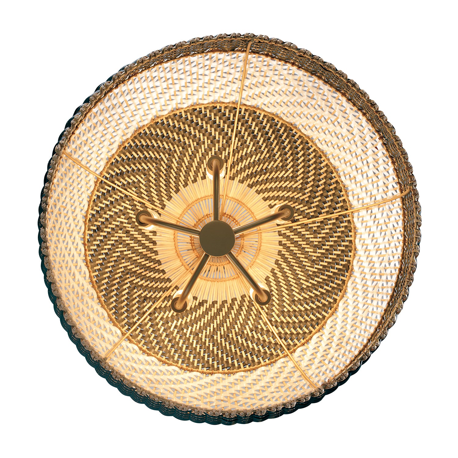 Crystorama Zanzibar ZAN-9005-SG-MK – 21 Inch – 5 Light – Pendant Light – Soft Gold – Damp Rated