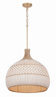 Crystorama Zanzibar ZAN-9005-SG – 21 Inch – 5 Light – Pendant Light – Soft Gold – Damp Rated