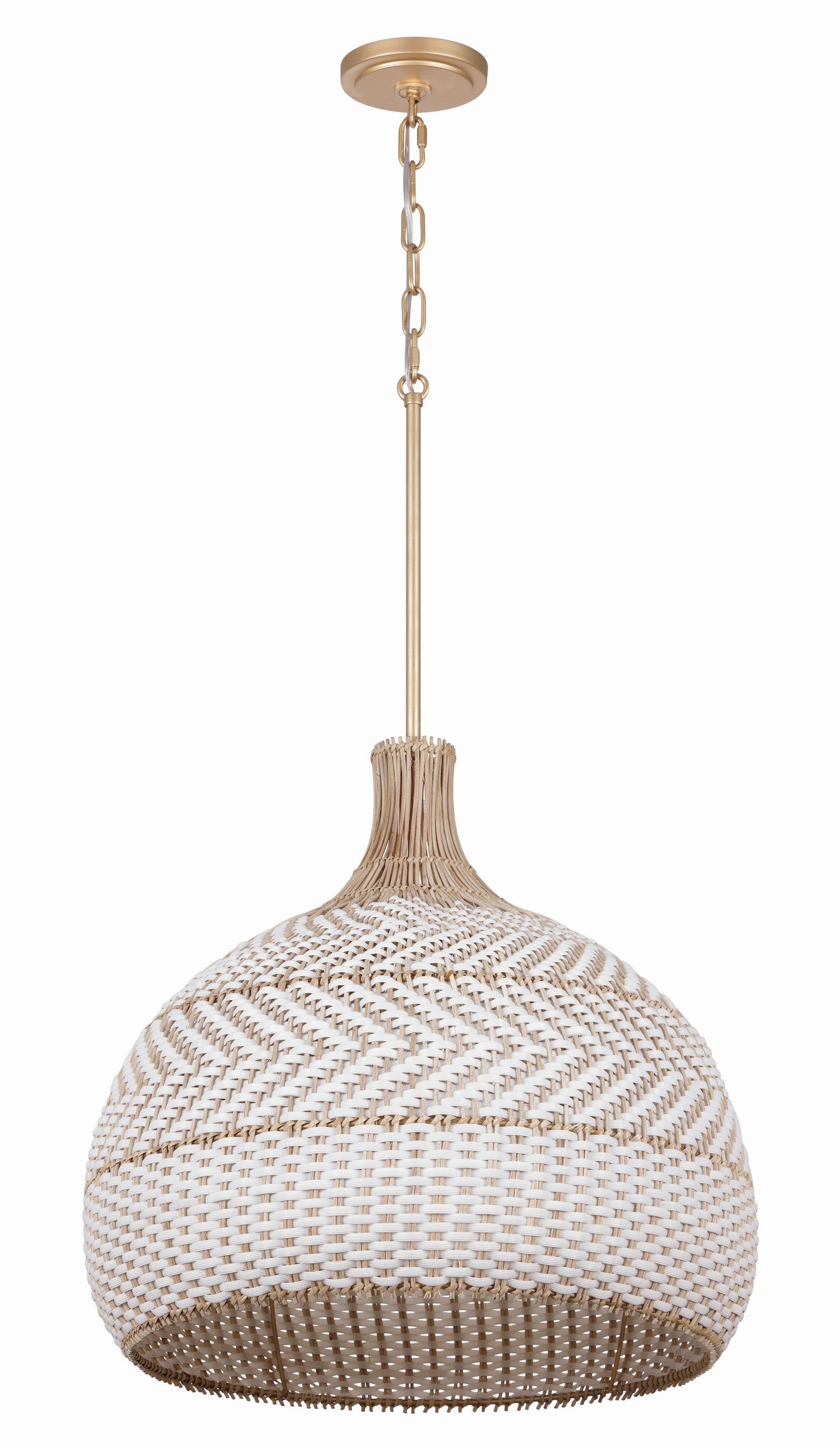 Crystorama Zanzibar ZAN-9005-SG – 21 Inch – 5 Light – Pendant Light – Soft Gold – Damp Rated
