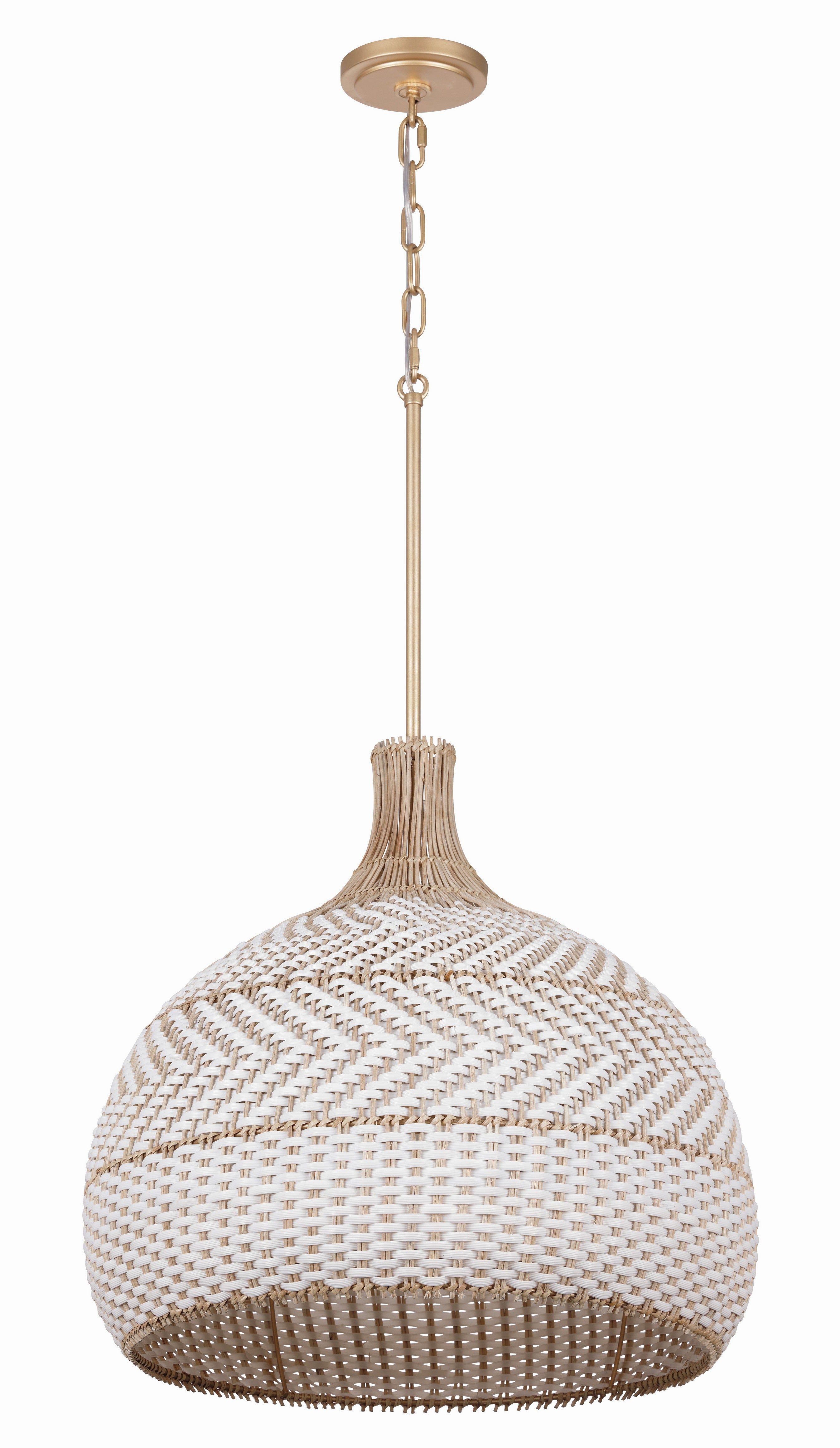 Crystorama Zanzibar ZAN-9005-SG – 21 Inch – 5 Light – Pendant Light – Soft Gold – Damp Rated