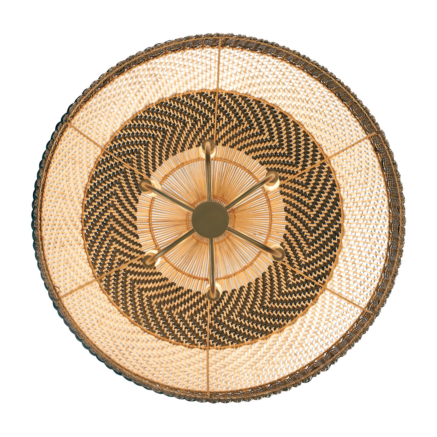 Crystorama Zanzibar ZAN-9006-SG-MK – 26 Inch – 6 Light – Pendant Light – Soft Gold – Damp Rated