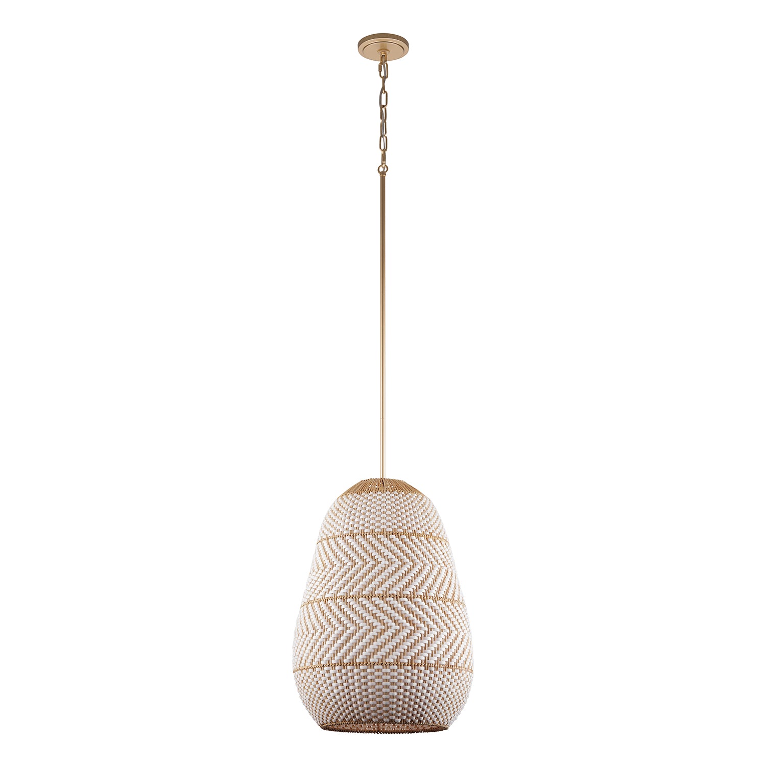 Crystorama Zanzibar ZAN-9013-SG – 16 Inch – 3 Light – Pendant Light – Soft Gold – Damp Rated